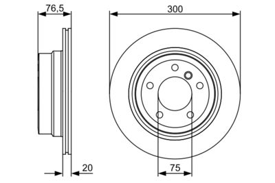 Brake Disc BOSCH 0 986 479 496