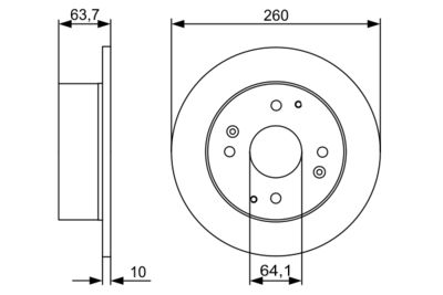 Brake Disc BOSCH 0 986 479 504