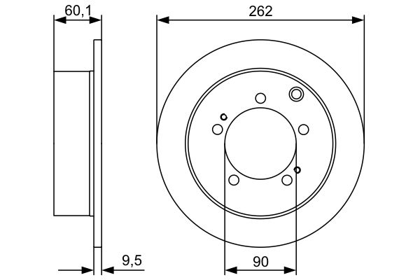 BOSCH 0 986 479 512 Brake Disc