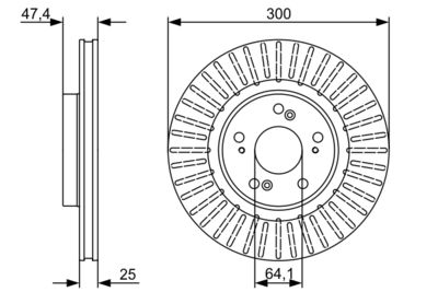 Brake Disc BOSCH 0 986 479 534