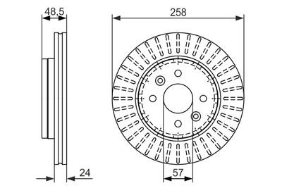 Brake Disc BOSCH 0 986 479 676