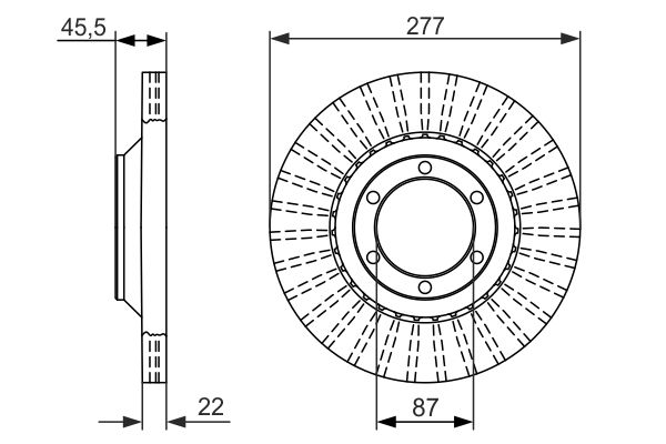 BOSCH 0 986 479 702 Brake Disc