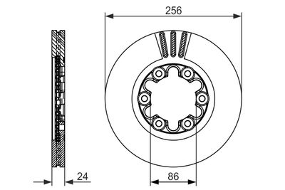Brake Disc BOSCH 0 986 479 712