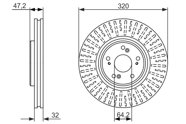 BOSCH 0 986 479 741 Brake Disc