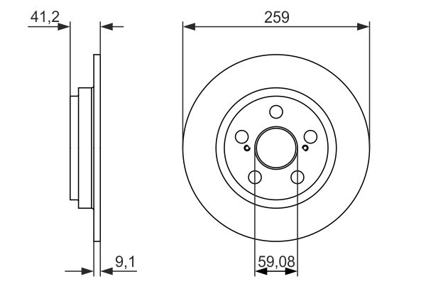 BOSCH 0 986 479 766 Brake Disc