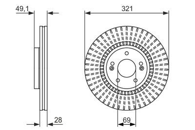 Brake Disc BOSCH 0 986 479 786