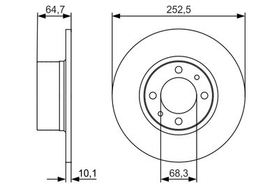 Brake Disc BOSCH 0 986 479 988