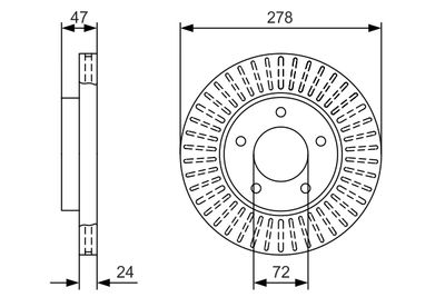 Brake Disc BOSCH 0 986 479 A52