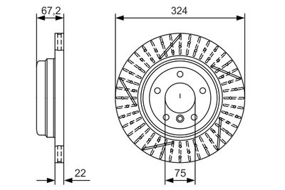 Brake Disc BOSCH 0 986 479 A78