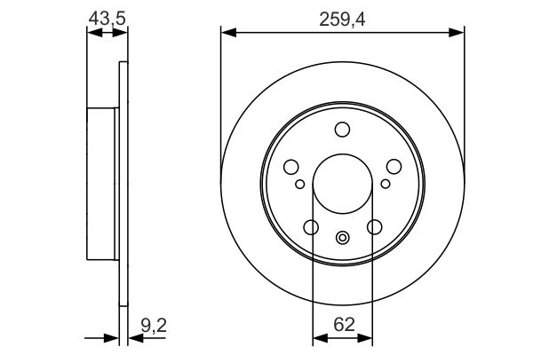 BOSCH 0 986 479 C44 Brake Disc