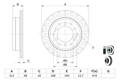 Brake Disc BOSCH 0 986 479 F07