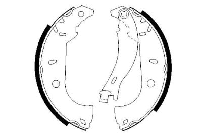 Brake Shoe Set BOSCH 0 986 487 255