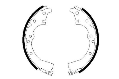 Brake Shoe Set BOSCH 0 986 487 290