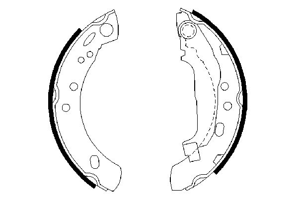 BOSCH 0 986 487 391 Brake Shoe Set
