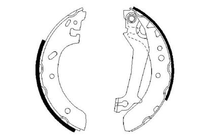 Brake Shoe Set BOSCH 0 986 487 561