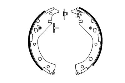 Brake Shoe Set BOSCH 0 986 487 692