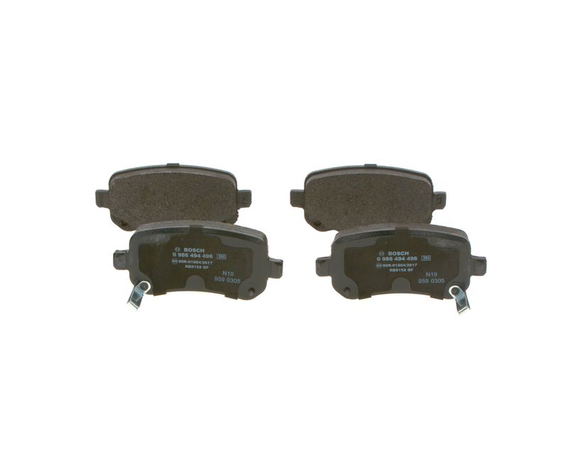 BOSCH 0 986 494 496 Brake Pad Set, disc brake