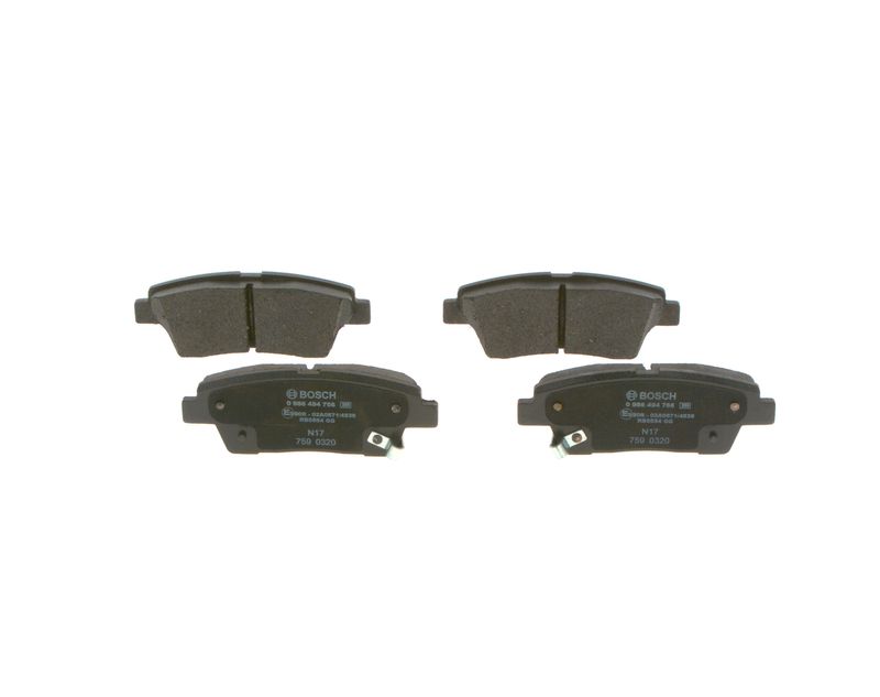 BOSCH 0 986 494 766 Brake Pad Set, disc brake