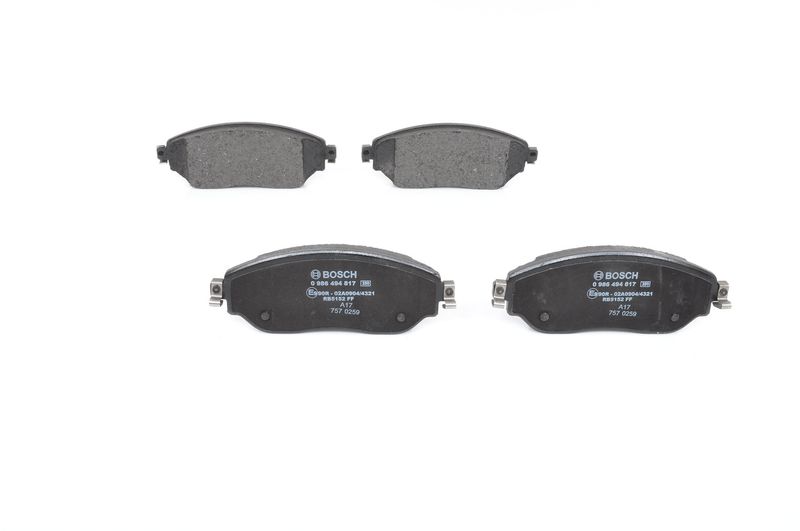 BOSCH 0 986 494 817 Brake Pad Set, disc brake