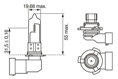 Bulb, spotlight BOSCH 1 987 302 807