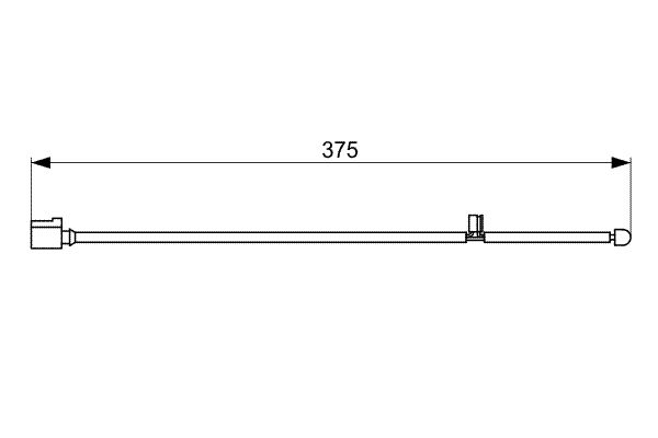 BOSCH 1 987 473 067 Warning Contact, brake pad wear