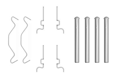 Accessory Kit, disc brake pad BOSCH 1 987 474 313