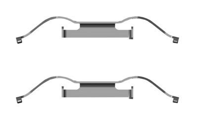Accessory Kit, disc brake pad BOSCH 1 987 474 687