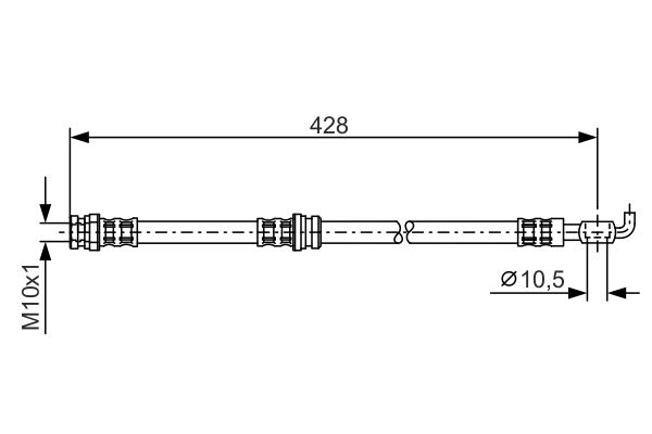 BOSCH 1 987 476 166 Brake Hose