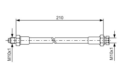 Brake Hose BOSCH 1 987 476 327