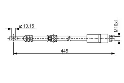Brake Hose BOSCH 1 987 476 455