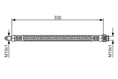 Brake Hose BOSCH 1 987 476 672