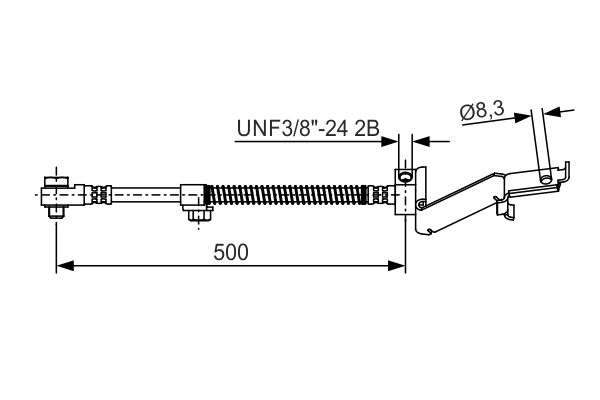 BOSCH 1 987 476 865 Brake Hose