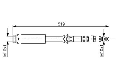 Brake Hose BOSCH 1 987 476 993