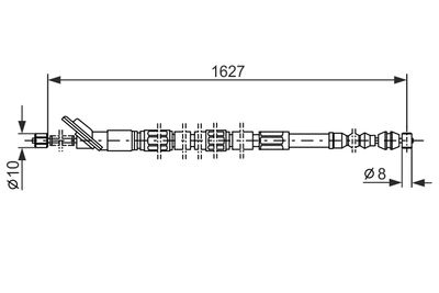 Cable Pull, parking brake BOSCH 1 987 477 415