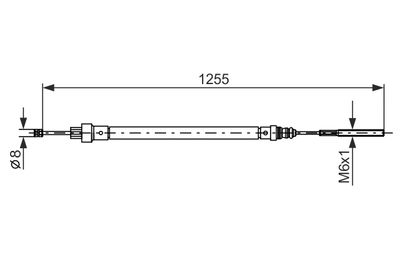 Cable Pull, parking brake BOSCH 1 987 477 525