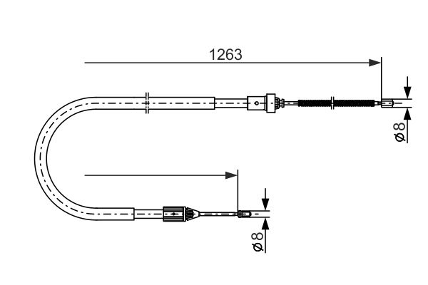 BOSCH 1 987 477 642 Cable Pull, parking brake