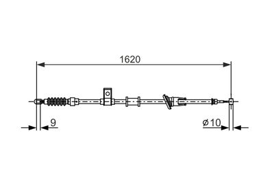 Cable Pull, parking brake BOSCH 1 987 477 893
