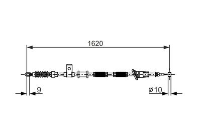Cable Pull, parking brake BOSCH 1 987 477 894