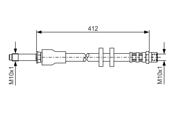 BOSCH 1 987 481 021 Brake Hose