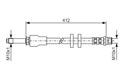 Brake Hose BOSCH 1 987 481 021