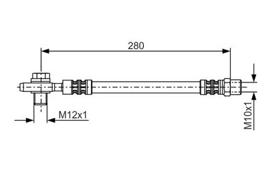 Brake Hose BOSCH 1 987 481 082
