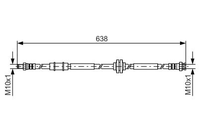 Brake Hose BOSCH 1 987 481 399