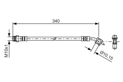 Brake Hose BOSCH 1 987 481 424