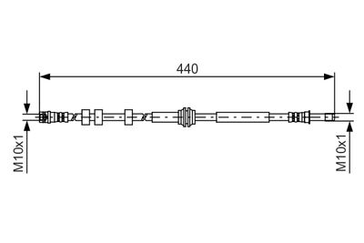 Brake Hose BOSCH 1 987 481 430
