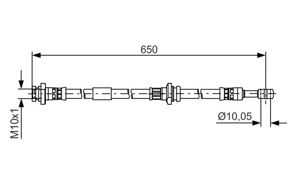 BOSCH 1 987 481 476 Brake Hose