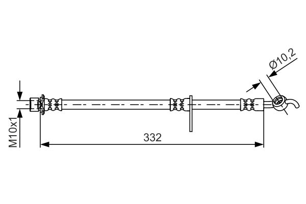 BOSCH 1 987 481 654 Brake Hose