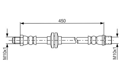 Brake Hose BOSCH 1 987 481 683
