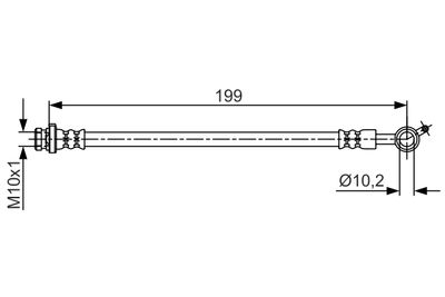 Brake Hose BOSCH 1 987 481 699