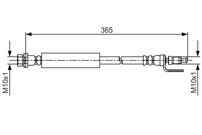 Brake Hose BOSCH 1 987 481 703