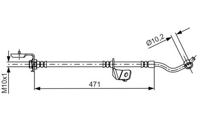 Brake Hose BOSCH 1 987 481 716